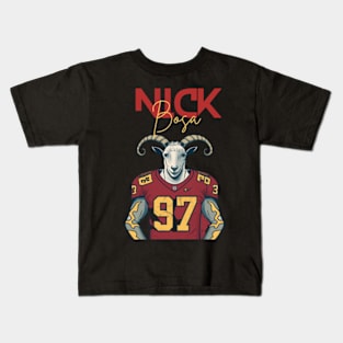 nick bosa the goat Kids T-Shirt